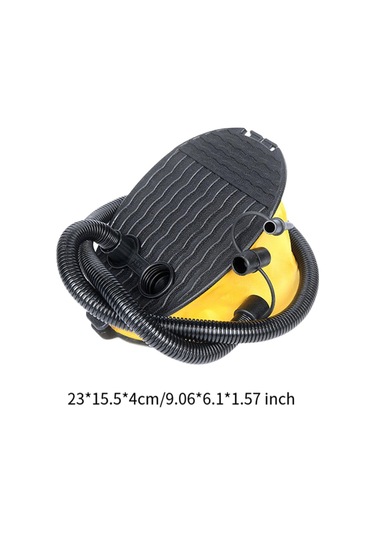 Suntek Kamp Için Hafif Ve Pratik Ayak Pompası Şişme Yatak Su Sarı Siyah