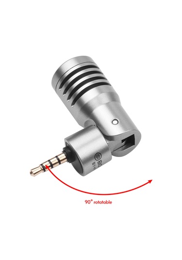 Springsun Mikrofon Boya By-p4 Çok Yönlü Kondansatör Mikrofon Rüzgarlıklı Mini Mikrofon 3,5 Mm Trrs Fiş