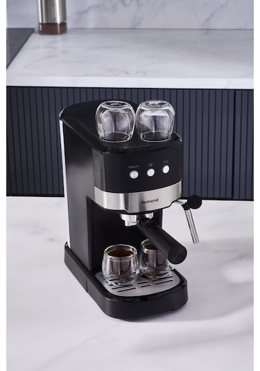 Homend Coffeebreak 5011H 1100 W 1.2L Süt Köpürtücülü 15 Bar Basınçlı Espresso Makinesi