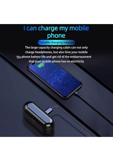 Leezsing F9-2 Kablosuz Bluetooth Kulaklık: Yüksek Ses Kalitesi, Akıllı Gürültü Azaltma Ve Şarj Özelliği İle Ipx7 Suya Dayanıklı Siyah Model