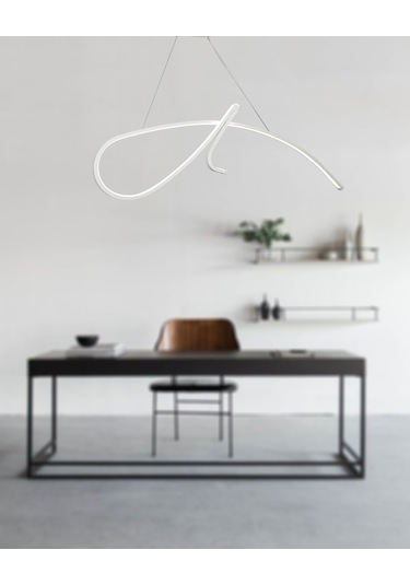 Tt018-By Tt Aydınlatma Imza Modeli Mat Beyaz Led Avize