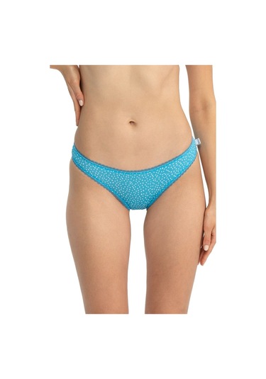 U.s Polo Assn. 66432 Kadın Karışık Desen Pamuklu 3'lü Slip Külot-mavi Mavi