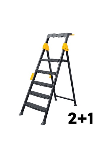 2+1 Basamaklı Metal Merdiven Prostep