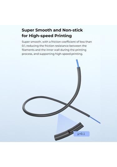 Symbee Creality Gri Ptfe Tüp Eklenti Paketi 1m - Tüm Fdm 3d Yazıcılar İçin Uyumlu K1, Ender 3/5, Cr-10 - Yüksek Sıcaklık Dayanıklı 260 C