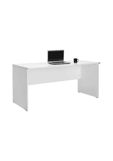 New York Ofis Ve Çalışma Masası - Parlak Lake Beyaz 160x75x76 Cm Gxyxd