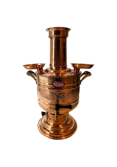 Bakir Desenli Kömürlü Semaver23-302