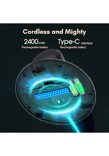 Reedark Toz Akarı Temizleyici 5000pa Emiş Gücü Hepa Filtreli Kablosuz Yatak Şiltesi Vakum Makinesi