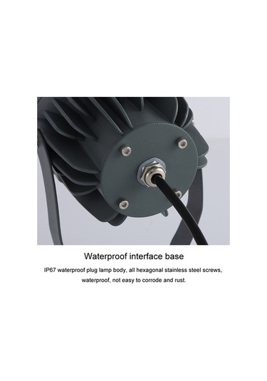 Tongxida Led Projektör Bahçe Lambası, 10w 7 Renk, Açık Su Geçirmez, Koyu Renk Diğer, Reklam Panosu Işıkları Diğer