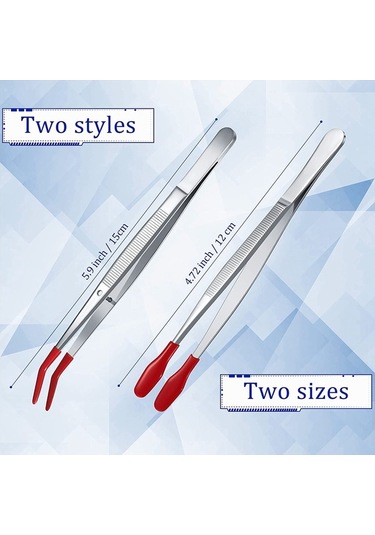 Hha Adet Lastik Uçlu Cımbız Pvc Silikon Hassas Cımbız Siyah