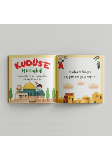 Çocuklar İçin Kudüs Filistin Ajandam Okul Öncesi Çok Renkli