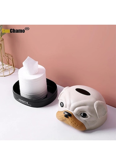 L-sunchamo Karikatür Doku Kutusu Banyo Tuvalet Kağıdı Tutucu Mutfak Peçete Saklama Kutuları Araba Mendil El Havlusu Dispenseri Konteyner