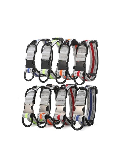 Evcil Hayvan Tasması For S Gümüş Siyah Kırmızı Haki