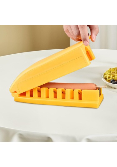 Suntek Hot Dog Dilimleme Aracı Mutfak Aletleri Izgara Kamp Için Sarı