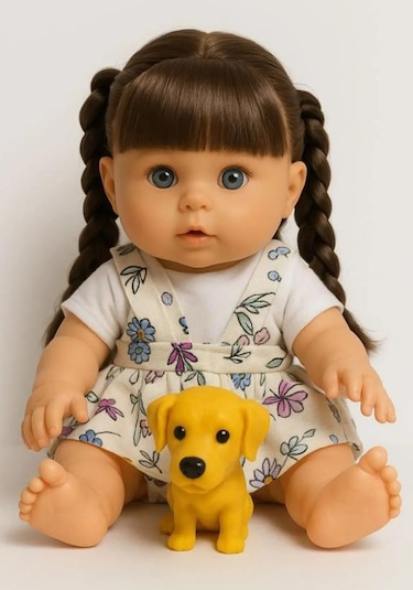 Saçları Örgülü Esmer Altını Islatan Masal Okuyan Melis Bebek