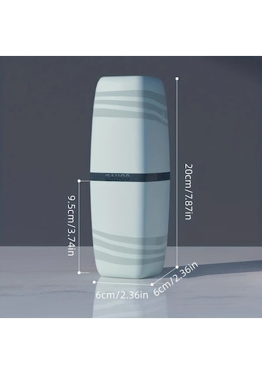 Topshop1 White 3'ü 1 Arada Seyahat Diş Fırçası Kılıfı, Plastik Diş Macunu Kabı, Çok Amaçlı Banyo Aksesuarı Beyaz