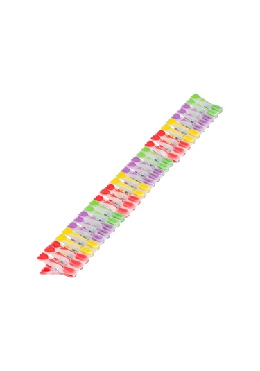 New-max Elite Lale Desenli Silikon Mandal, Şeffaf 30 Adet Çok Renkli