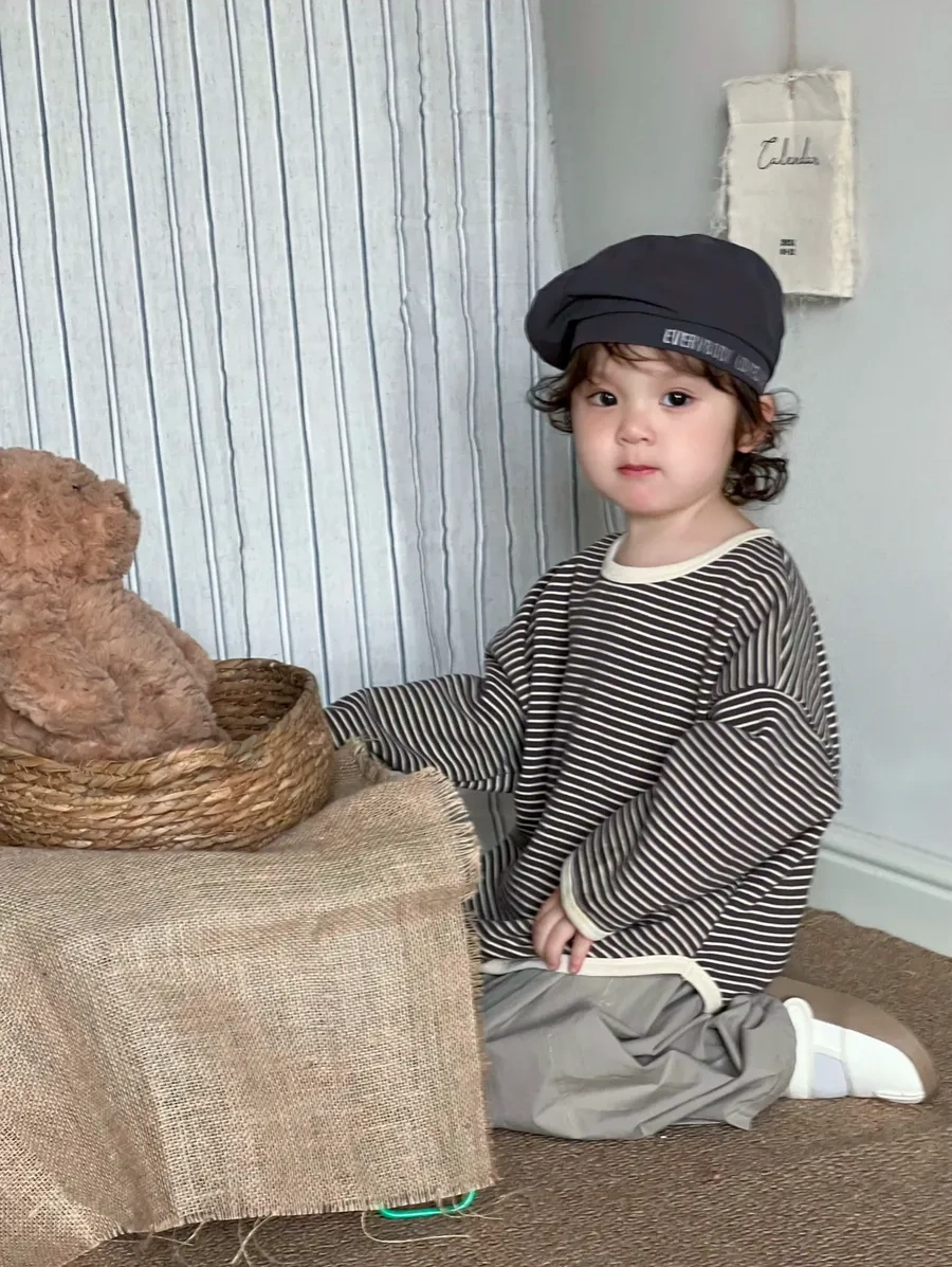 Baby Bobo.bb Çocuk Uzun Kollu T-shirt 170912824 Kahverengi