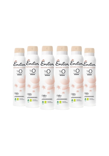 Emotion Natural Bloom Kadın Sprey Deodorant 6 x 150 ML