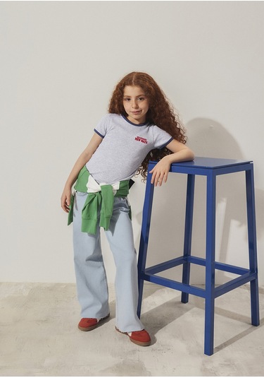 Mavi Lori Ağartılmış Jean Pantolon 7010036 84473