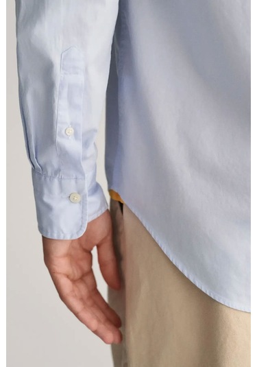 Gant Erkek Regular Fit Düğmeli Yaka Gömlek - Mavi Lıght Blue