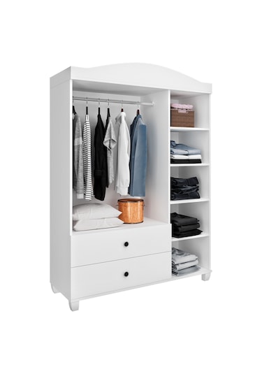 Torino Genç Odası, Çalışma Masası ve Kitaplık Beyaz