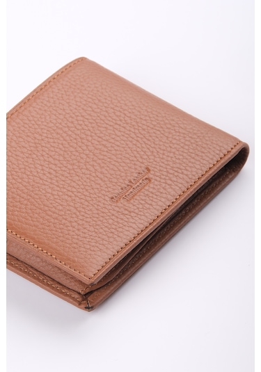 Ancora Leather Hakiki Deri Erkek Cüzdan-26500 Taba