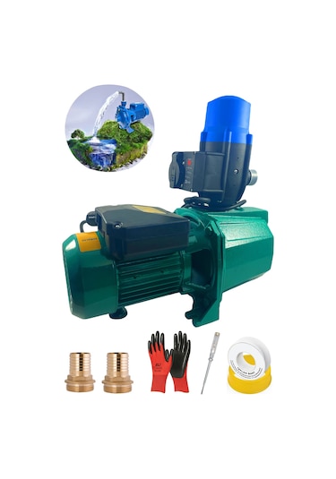 Deko Paslanmaz Jetmax Motor Otomatik Paket Hidrofor Su Pompası1Hp