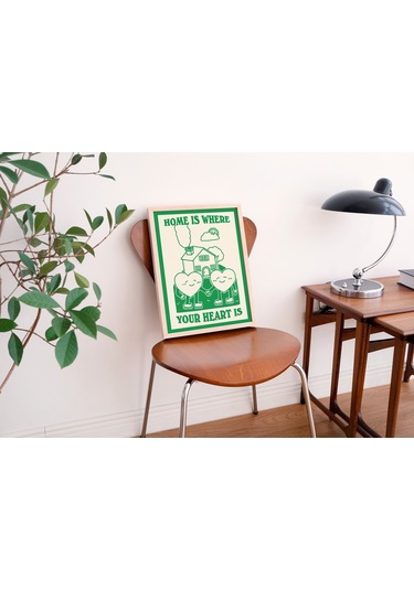 Minimalist Ev, Sevimli Ev Dekorasyonu Hediyesi, Yazdırılabilir Poster, Retro Estetik Baskılar