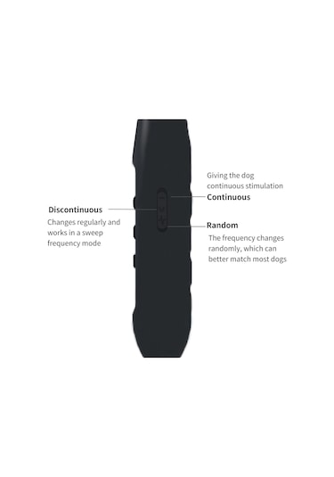 Hallow Ultrasonik Köpek Kovucu 3 Modlu Akıllı Yüksek Parlaklıklı Siyah