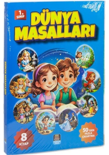 1. Sınıflara Dünya Masalları Seti 8 Kitap Kelime Anahtarı Çı...