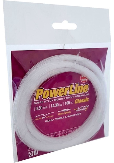 Powerline Classıc 100 Mt Poşet Misina Beyaz 0,90 Mm