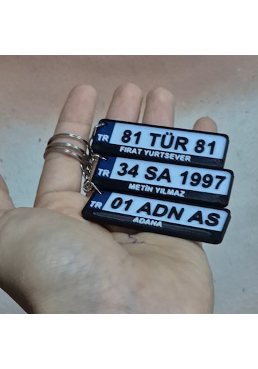 3dfuryam İsme Özel Plaka Anahtarlık
