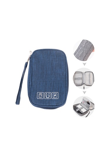 Ruicoo Çok Fonksiyonlu Şık Taşınabilir Şarj Cihazı Ve Aksesuar Çantası - Siyah