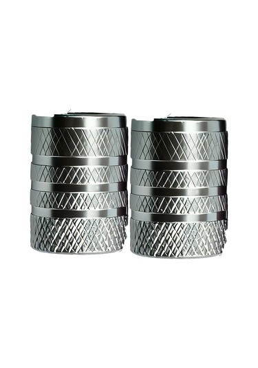 Moveevo Alüminyum Renkli Lastik Valf Kapağı - Korozyona Dayanıklı, Toz Ve Nem Koruyucu, Otomobil/suv/bisiklet Uyumlu Gri