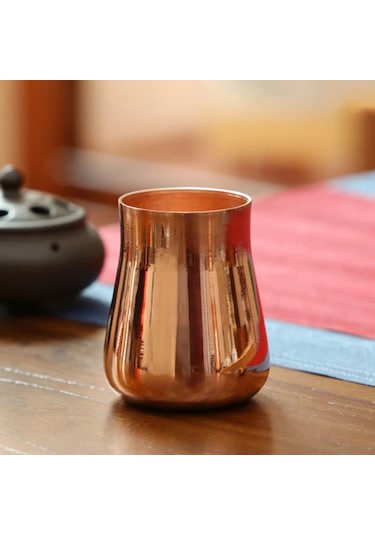 El İşi Saf Bakır Bira Süt Kupa Yaratıcı Vintage Kalınlaşmış Bakır