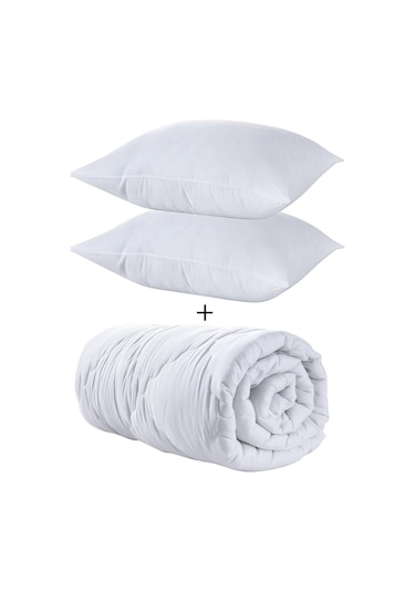 Zeynep Tekstil Çift Kişilik Silikon Yorgan Seti + 2 Yastık
