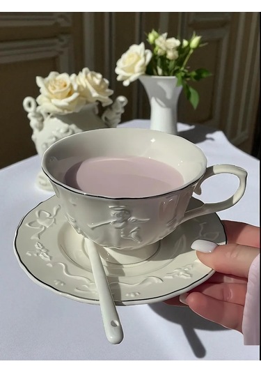 Arthomes 250 Ml Çay Takımı, Bardak Ve Fincan Takımı, Hediye 480844893 Beyaz