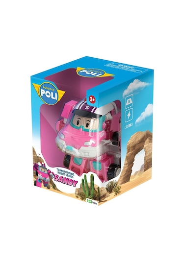 Robocar Poli Transforming Robot Figür Sandy Dönüşebilen Lisanslı Oyuncak Robocar Poli