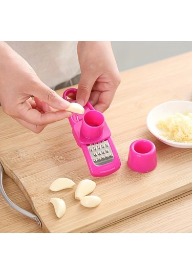 Primepickings Yeşil Manuel Sarımsak Presi Ve Öğütücü - Dayanıklı Plastik Mutfak Kıyıcı Yeşil