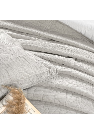 Schafer Shine Yatak Örtüsü Seti -3 Parça -Bej Çok Renkli