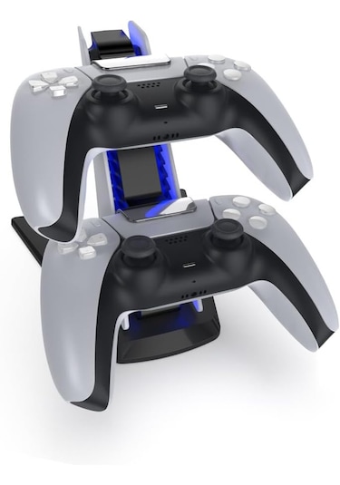Ps5 Dock Kol Şarj İstasyonu Hızlı Şarj Aparatı Mavi Işıklı Tp5-05