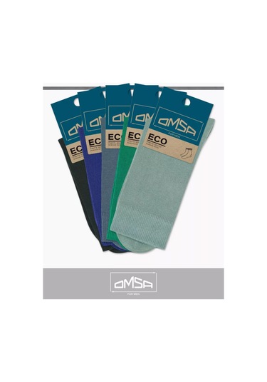 Omsa Eco 401 Yüksek Pamuklu Çoraplar 5'li Set 152542982 Akuamarin
