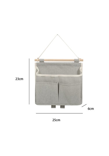 Suntek Duvara Monte Pratik Saklama Çantası 3 Cepler Banyo Gri Gri Diğer