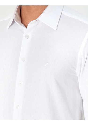Pierre Cardin Erkek Beyaz Gömlek Desenli 50294732-vr013 Beyaz