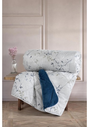 Cotton Box Velvet Çift Kişilik Yorgan Nitsa Denim 195x215 Cm Antrasit