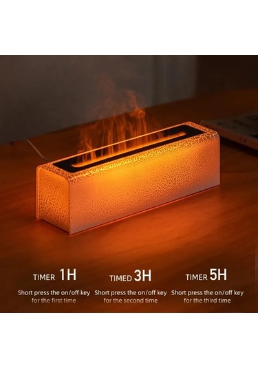 Sones Lava Flame Aromaterapi Makinesi Renkli Işıklı Hava Atomizeli Nemlendirici, Model: Dq709 Pro Siyah