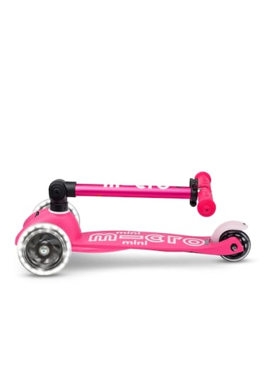 Mini Micro Deluxe Foldable Led Pink Scooter