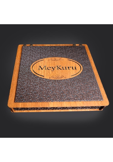 Meykuru Hediyelik Kişiye Özel Karışık Çekmeceli Ahşap Kutu 3 KG