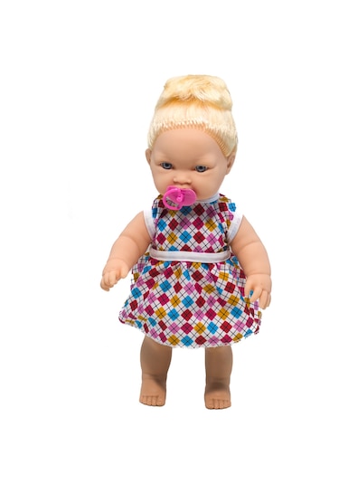 Ağlayan Bebek Oyuncak Et Bebek Emzikli 35 Cm