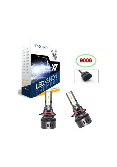 X7 Premium Led Xenon 9006/hb4 Mini Slim Şimşek Etkili Garantili Beyaz